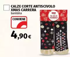 Carrera - Calze Corte Antiscivolo Xmas Carrera - Calze Corte Antiscivolo Xmas