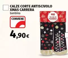 Carrera - Calze Corte Antiscivolo Xmas Carrera - Calze Corte Antiscivolo Xmas