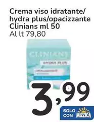 Clinians - Crema Viso Idratante/ Hydra Plus/ Opacizzante Clinians - Crema Viso Idratante/ Hydra Plus/ Opacizzante