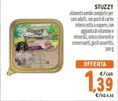 Stuzzy - Alimento Umido Completo Per Cani Adulti, Con Pezzi Di Carne