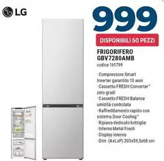 LG - Frigorifero GBV7280AMB