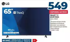 LG - Smart Tv 65UR78006