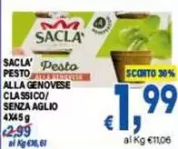 Saclà - Pesto Alla Genovese Classico/Senza Aglio Saclà - Pesto Alla Genovese Classico/Senza Aglio