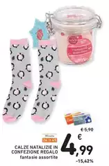 Calze Natalizie In Confezione Regalo Calze Natalizie In Confezione Regalo
