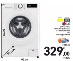 LG - Lavatrice Carica Frontale F4R3010NSWW LG - Lavatrice Carica Frontale F4R3010NSWW