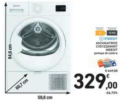Indesit - Asciugatrice Cvp1020wwit Indesit - Asciugatrice Cvp1020wwit