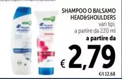 Head & Shoulders - Shampoo O Balsamo Head & Shoulders - Shampoo O Balsamo