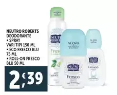 Neutro Roberts - Deodorante Spray Neutro Roberts - Deodorante Spray