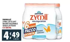 Parmalat - Zymil Latte UHT Buono Digeribile Senza Lattosio Parmalat - Zymil Latte UHT Buono Digeribile Senza Lattosio