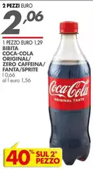 Coca Cola - Bibita Original/ Zero Caffeina/ Fanta/ Sprite