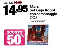 Mars - Set Giga Robot Con Personaggio Ods Mars - Set Giga Robot Con Personaggio Ods