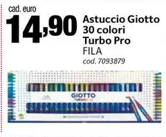 Giotto - Astuccio  30 Colori Turbo Pro Fila