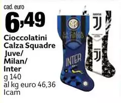Milan - Cioccolatini Calza Squadre Juve//Inter Milan - Cioccolatini Calza Squadre Juve//Inter