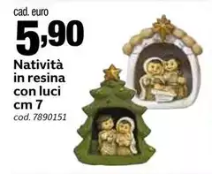 Natività In Resina Con Luci Natività In Resina Con Luci