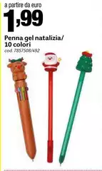 Penna - Gel Natalizia/ 10 Colori Penna - Gel Natalizia/ 10 Colori