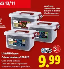 Livarno Home - Catena Luminosa 200 Led Livarno Home - Catena Luminosa 200 Led