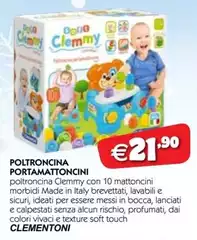 Clementoni - Poltroncina Portamattoncini Clementoni - Poltroncina Portamattoncini