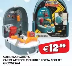 Giocheria - Smonta&Rimento Zaino Attrezzi Richiudi E Porta Con Te! Giocheria - Smonta&Rimento Zaino Attrezzi Richiudi E Porta Con Te!