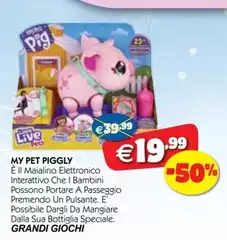 Grandi giochi - My Pet Piggly Grandi giochi - My Pet Piggly