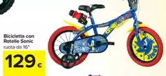 Bicicletta Con Rotelle Sonic Bicicletta Con Rotelle Sonic