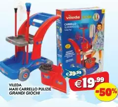 Vileda - Maxi Carrello Pulizie Grandi Giochi
