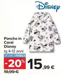 Disney - Poncho In Coral