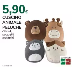 Solo - Cuscino Animale Peluche Solo - Cuscino Animale Peluche