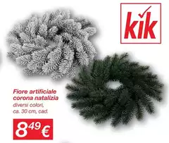 Fiore Artificiale Corona Natalizia Fiore Artificiale Corona Natalizia