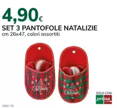 Solo - Set 3 Pantofole Natalizie Solo - Set 3 Pantofole Natalizie