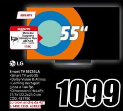 LG - 55C55LA TV 81,8 cm (55") 4K Ultra HD Smart TV Wi-Fi Nero LG - 55C55LA TV 81,8 cm (55") 4K Ultra HD Smart TV Wi-Fi Nero