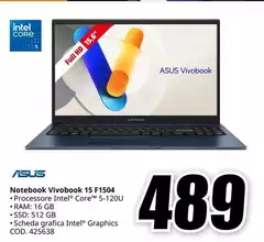 Asus - Notebook Vivobook 15 F1504 Asus - Notebook Vivobook 15 F1504