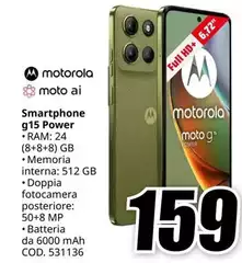 Motorola - Moto Ai Smartphone G15 Power Motorola - Moto Ai Smartphone G15 Power