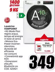 Hoover - Lavatrice H3WPS496T Hoover - Lavatrice H3WPS496T