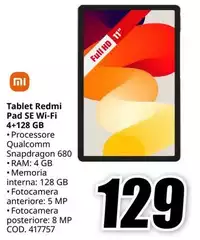 Xiaomi - Tablet Redmi Pad Se Wi-fi 4+128 Gb Xiaomi - Tablet Redmi Pad Se Wi-fi 4+128 Gb