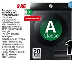 Energia - Asciugatrice ATTM DV90DBB845GB