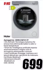 Haier - Asciugatrice HD90-C367U-1T