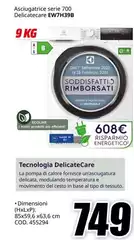 Aciugatrice Serie 700 Delicatecare EW7H9B