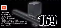Jbl - Soundbar Cinema Sb550