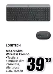 Logitech - MK470 Slim Wireless Combo Logitech - MK470 Slim Wireless Combo