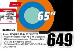 Samsung - Smart Tv Qled A 4k 65" 65Q7F5 Samsung - Smart Tv Qled A 4k 65" 65Q7F5