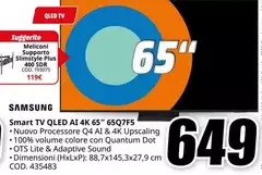Samsung - Smart Tv Qled A 4k 65" 65Q7F5 Samsung - Smart Tv Qled A 4k 65" 65Q7F5