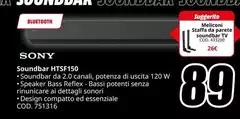 Sony - Soundbar HTSF150 Sony - Soundbar HTSF150