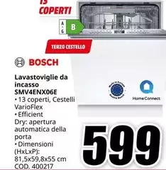 Bosch - Lavastoviglie Da Incasso SMV4ENX06E