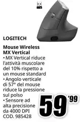 Logitech - Mouse Wireless Mx Vertical Logitech - Mouse Wireless Mx Vertical