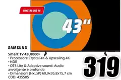 Samsung - Smart TV 43U8000F Samsung - Smart TV 43U8000F