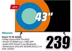 Hisense - Smart Tv 4k 43a6q Hisense - Smart Tv 4k 43a6q