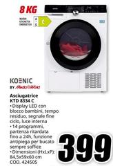 Koenic - Asciugatrice Ktd 8343 C Koenic - Asciugatrice Ktd 8343 C