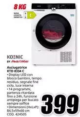 Koenic - Asciugatrice Ktd 8343 C