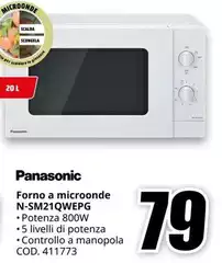Panasonic - Forno A Microonde N-SM21QWEPG Panasonic - Forno A Microonde N-SM21QWEPG