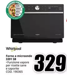 Whirlpool - Forno A Microonde 3391 SB